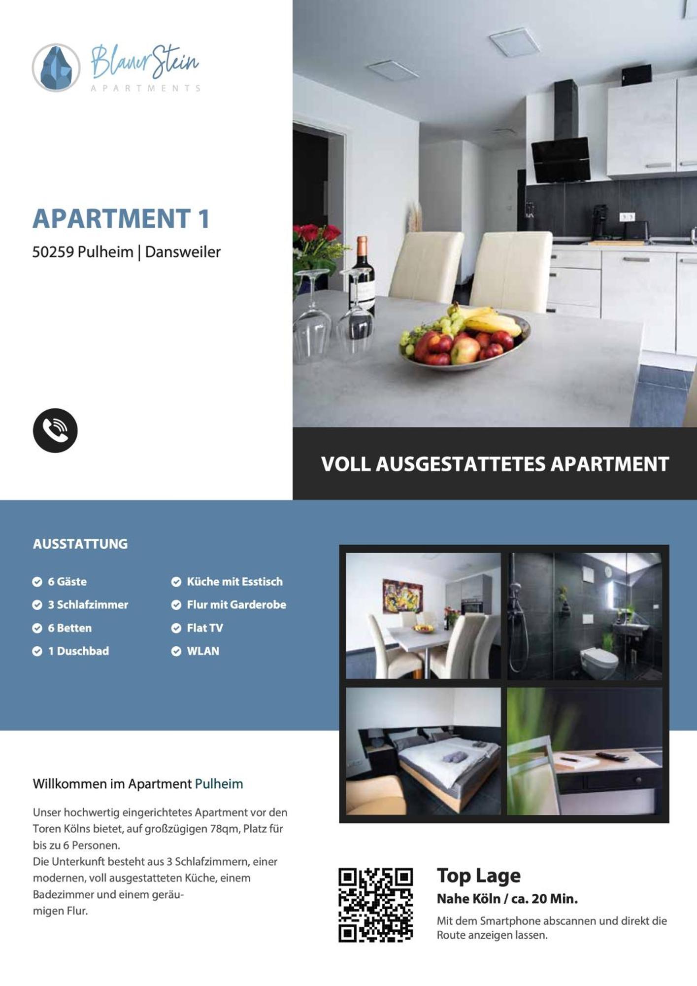 Blauer Stein Wh4 Appartement *